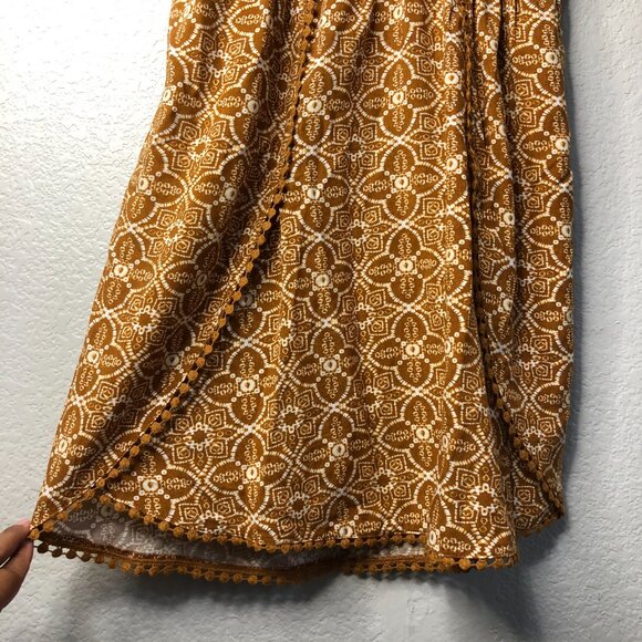 Maurices Mustard Yellow V-neck Fit And Flare Dress Women's See Measurements GUC! - Picture 5 of 12